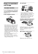 Preview for 6 page of Sony VPL ES3 - SVGA LCD Projector Operating Instructions Manual