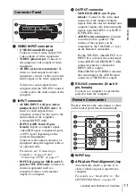 Предварительный просмотр 11 страницы Sony VPL ES3 - SVGA LCD Projector Operating Instructions Manual