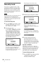 Предварительный просмотр 20 страницы Sony VPL ES3 - SVGA LCD Projector Operating Instructions Manual