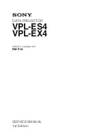 Sony VPL-ES4 Service Manual preview