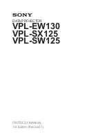 Sony VPL-EW130 Protocol Manual предпросмотр