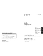 Preview for 1 page of Sony VPL-EW226 Quick Reference Manual