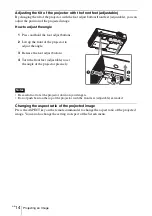 Preview for 36 page of Sony VPL-EW245 Quick Reference Manual