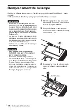 Предварительный просмотр 58 страницы Sony VPL-EW245 Quick Reference Manual