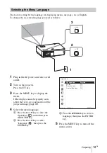 Предварительный просмотр 39 страницы Sony VPL-EW435 Quick Reference Manual