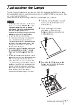 Preview for 83 page of Sony VPL-EX100 Quick Reference Manual