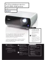 Предварительный просмотр 1 страницы Sony VPL-EX130 Specification Sheet