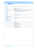 Preview for 3 page of Sony VPL-EX5PLUS Product Information