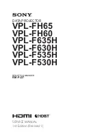 Sony VPL-F530H Service Manual preview