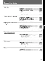 Preview for 3 page of Sony VPL-FE100E Operating Instructions Manual