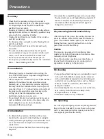 Preview for 4 page of Sony VPL-FE100E Operating Instructions Manual