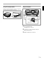 Preview for 7 page of Sony VPL-FE100E Operating Instructions Manual