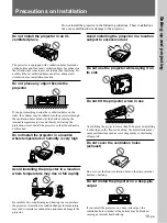 Preview for 15 page of Sony VPL-FE100E Operating Instructions Manual