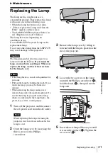 Предварительный просмотр 41 страницы Sony VPL-FE40/FE40L Operating Instructions Manual