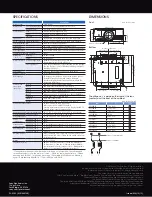 Preview for 8 page of Sony VPL-FH500L Specifications