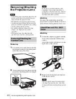 Preview for 40 page of Sony VPL-FHZ55 Operating Instructions Manual