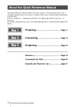 Предварительный просмотр 26 страницы Sony VPL-FHZ57 Quick Reference Manual