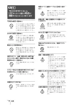 Preview for 6 page of Sony VPL-FHZ58 Quick Reference Manual