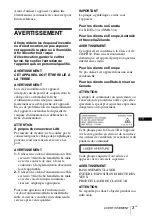 Preview for 53 page of Sony VPL-FHZ58 Quick Reference Manual