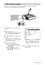 Предварительный просмотр 35 страницы Sony VPL-FHZ60 Quick Reference Manual