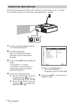 Предварительный просмотр 78 страницы Sony VPL-FHZ60 Quick Reference Manual