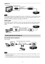 Preview for 12 page of Sony VPL-FHZ70 Operating Instructions Manual