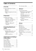 Preview for 2 page of Sony VPL-FHZ700 Operating Instructions Manual