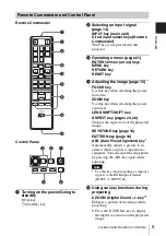 Preview for 5 page of Sony VPL-FHZ700 Operating Instructions Manual