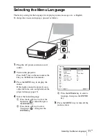 Preview for 31 page of Sony VPL-FHZ700L Quick Reference Manual