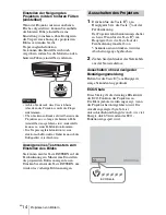 Preview for 88 page of Sony VPL-FHZ700L Quick Reference Manual