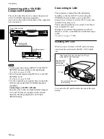 Preview for 16 page of Sony VPL-FX50 Operating Instructions Manual