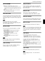 Preview for 27 page of Sony VPL-FX50 Operating Instructions Manual