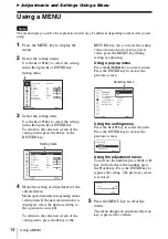 Предварительный просмотр 14 страницы Sony VPL-FX500L Operating Instructions Manual