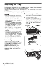 Предварительный просмотр 30 страницы Sony VPL-FX500L Operating Instructions Manual