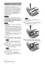 Preview for 24 page of Sony VPL-FX52 Quick Reference Manual