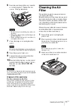 Preview for 25 page of Sony VPL-FX52 Quick Reference Manual