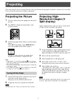 Preview for 13 page of Sony VPL-GTZ280 Operating Instructions Manual