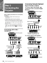 Preview for 8 page of Sony VPL-HS1 - Cineza™ Lcd Front Projector Operating Instructions Manual