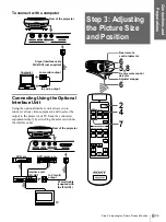 Preview for 9 page of Sony VPL-HS1 - Cineza™ Lcd Front Projector Operating Instructions Manual