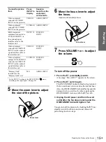 Preview for 15 page of Sony VPL-HS1 - Cineza™ Lcd Front Projector Operating Instructions Manual