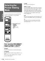 Preview for 16 page of Sony VPL-HS1 - Cineza™ Lcd Front Projector Operating Instructions Manual