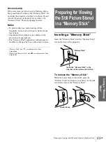 Preview for 23 page of Sony VPL-HS1 - Cineza™ Lcd Front Projector Operating Instructions Manual