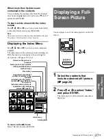 Preview for 27 page of Sony VPL-HS1 - Cineza™ Lcd Front Projector Operating Instructions Manual