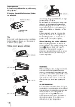 Preview for 14 page of Sony VPL-HW30AES Operating Instructions Manual