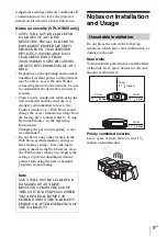 Предварительный просмотр 9 страницы Sony VPL-HW45 Quick Reference Manual