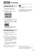 Предварительный просмотр 17 страницы Sony VPL-HW45 Quick Reference Manual