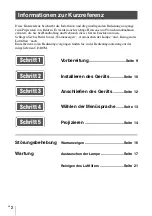 Предварительный просмотр 64 страницы Sony VPL-HW45 Quick Reference Manual