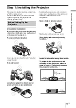 Предварительный просмотр 13 страницы Sony VPL-HW55ES Operating Instructions Manual