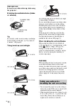 Предварительный просмотр 14 страницы Sony VPL-HW55ES Operating Instructions Manual