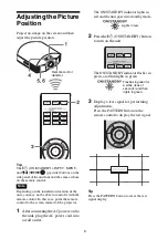 Предварительный просмотр 8 страницы Sony VPL-HW65 Operating Instructions Manual